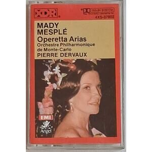 Mady Mesple Operetta Arias Pierre Dervaux 1982 Cassette Tape Pre-Owned Tested